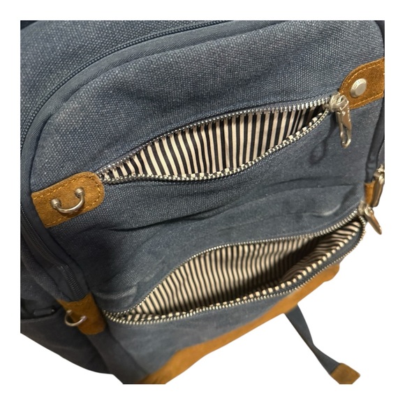 TRAVELON Anti-Theft Heritage RFID-Blocking Laptop Travel Backpack, Indigo - Picture 9 of 9